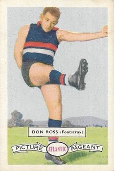 1958 Atlantic Petrol Stations Victorian League Stars #26 Don Ross Front